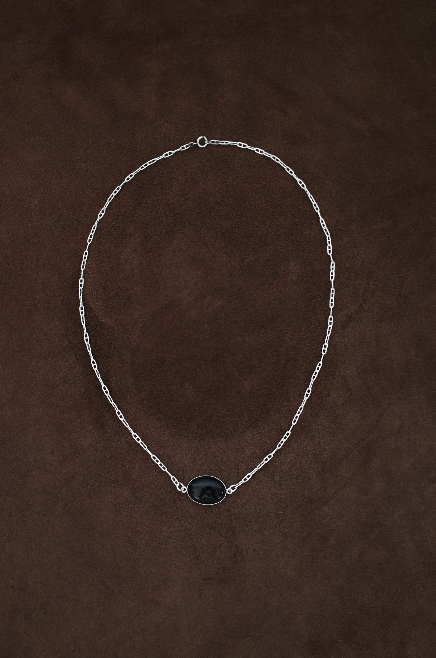 Onyx Silver Necklace
